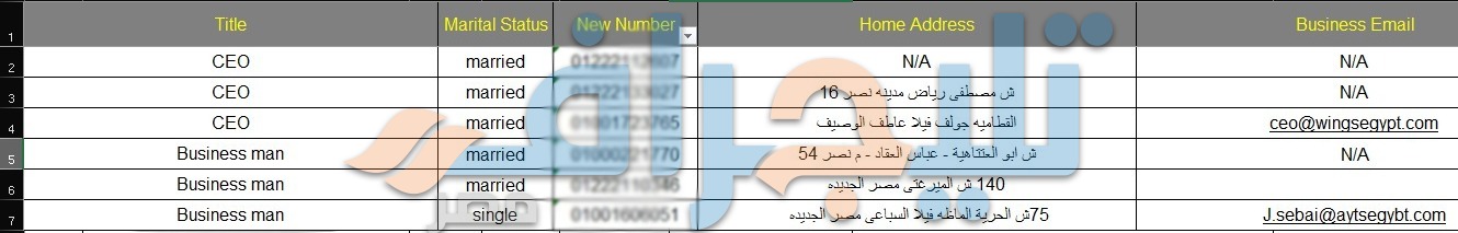 معلومات للعملاء